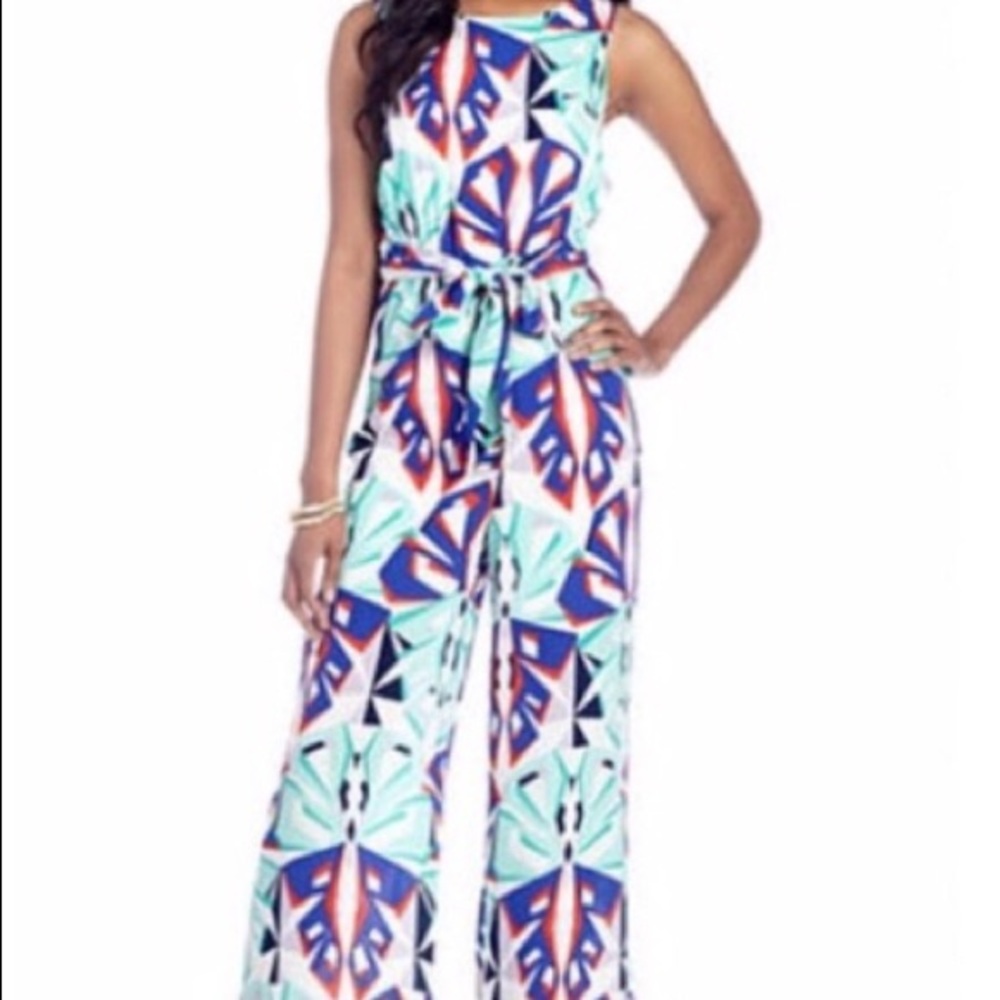 New Direction Geo Print Jumpsuit